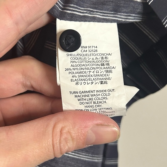 A/X Aramani Exchange Striped Button Down Shirt Dress - Picture 4 of 4